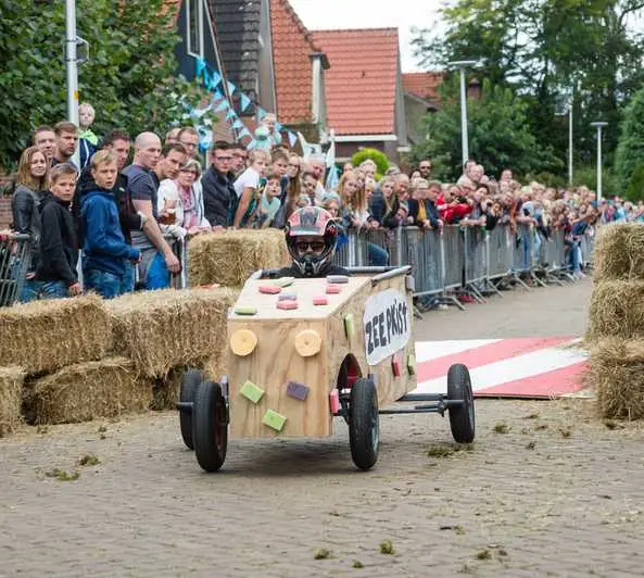 Foto van de grasmaaierrace